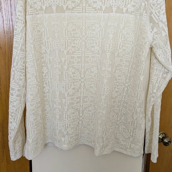 WRAP London Geometric Lace Top - Size US 18/ UK 22 - Picture 3 of 3